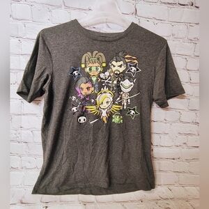 Black Eyed Peas Toki Doki Overwatch Grey T Shirt